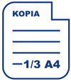 druki samokopiujace 1 3 a4